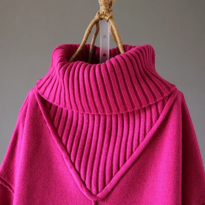 Relax Fit Rib Turtleneck Sweater