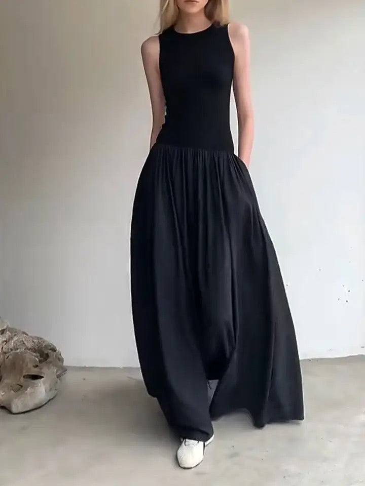 Sleeveless Flowy Long Dress