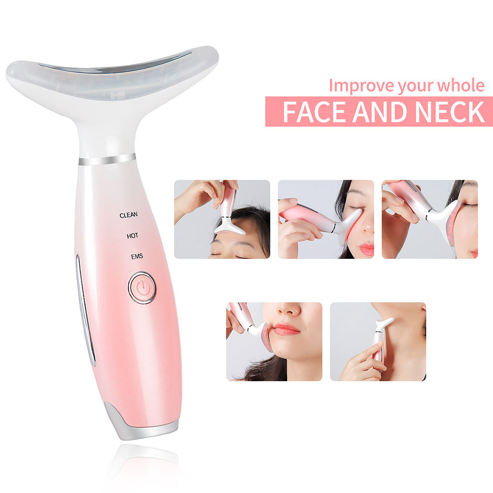 The Face / Neck EMS+LED Light Anti-aging Beauty Device