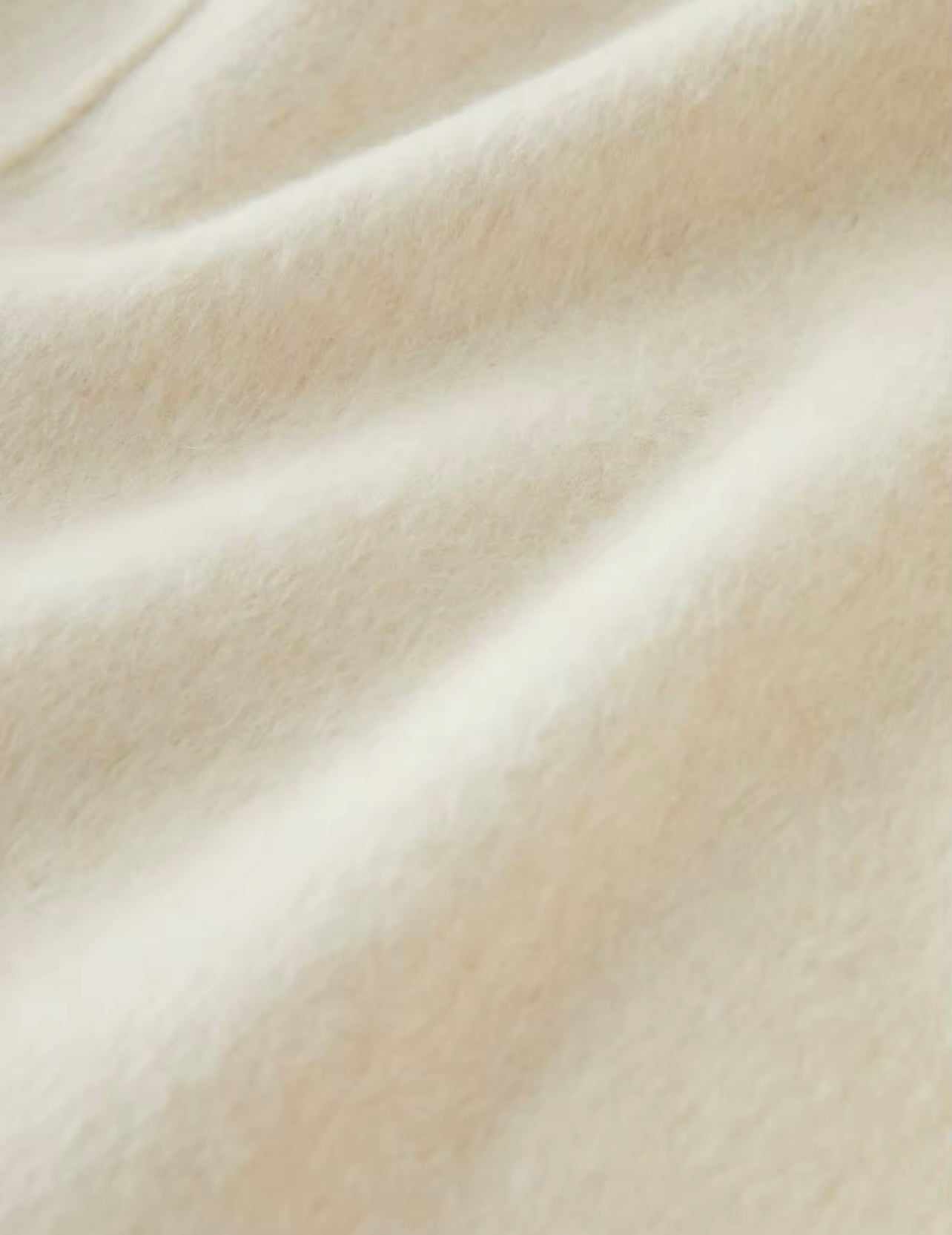 Oversize Double Breasted Mid Length Wool Coat