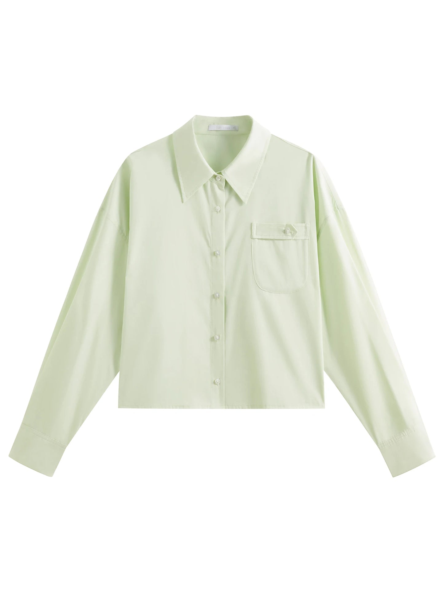 Minimalist Long Sleeves Wide Cut Shirt
