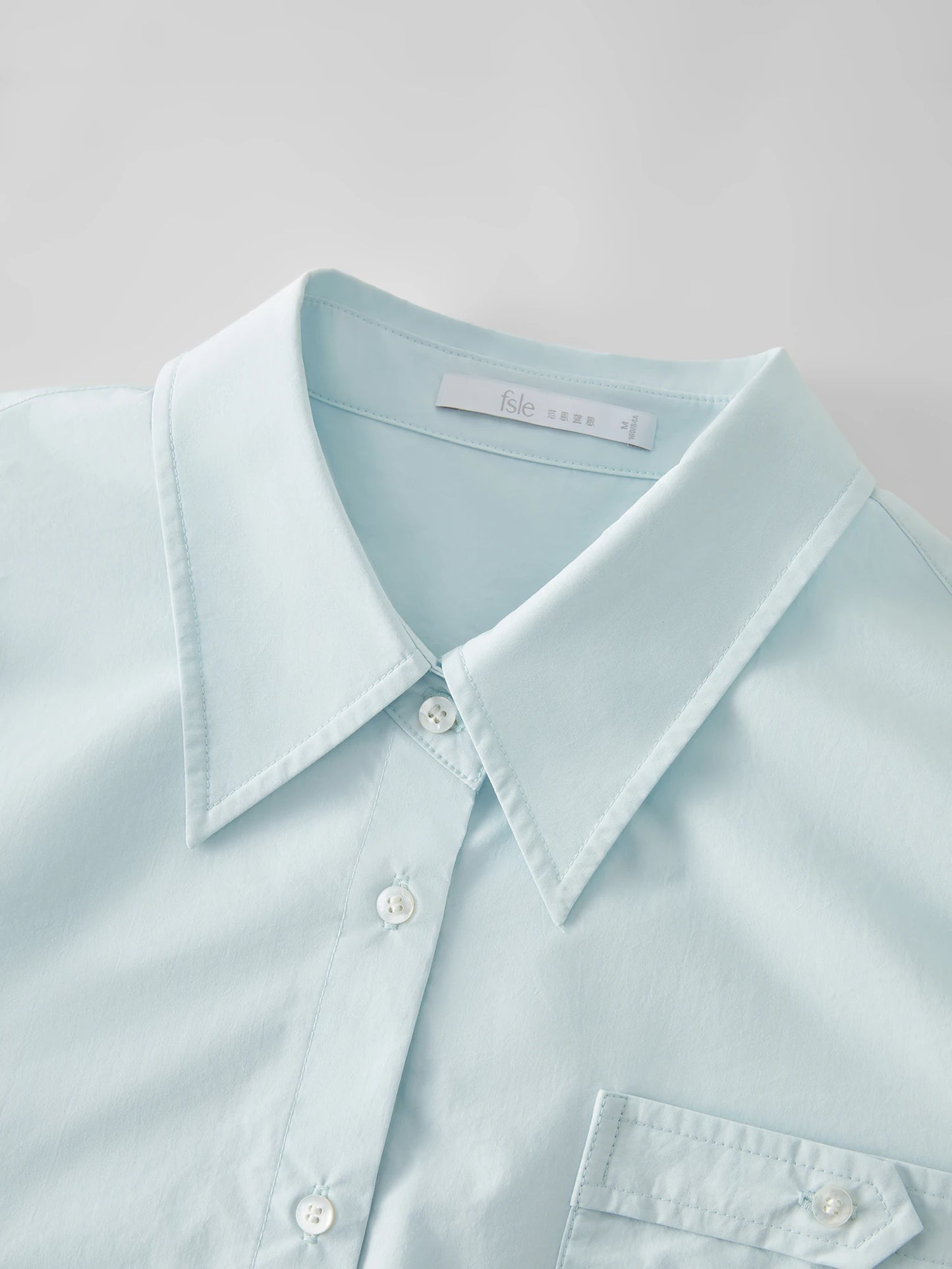 Minimalist Long Sleeves Wide Cut Shirt