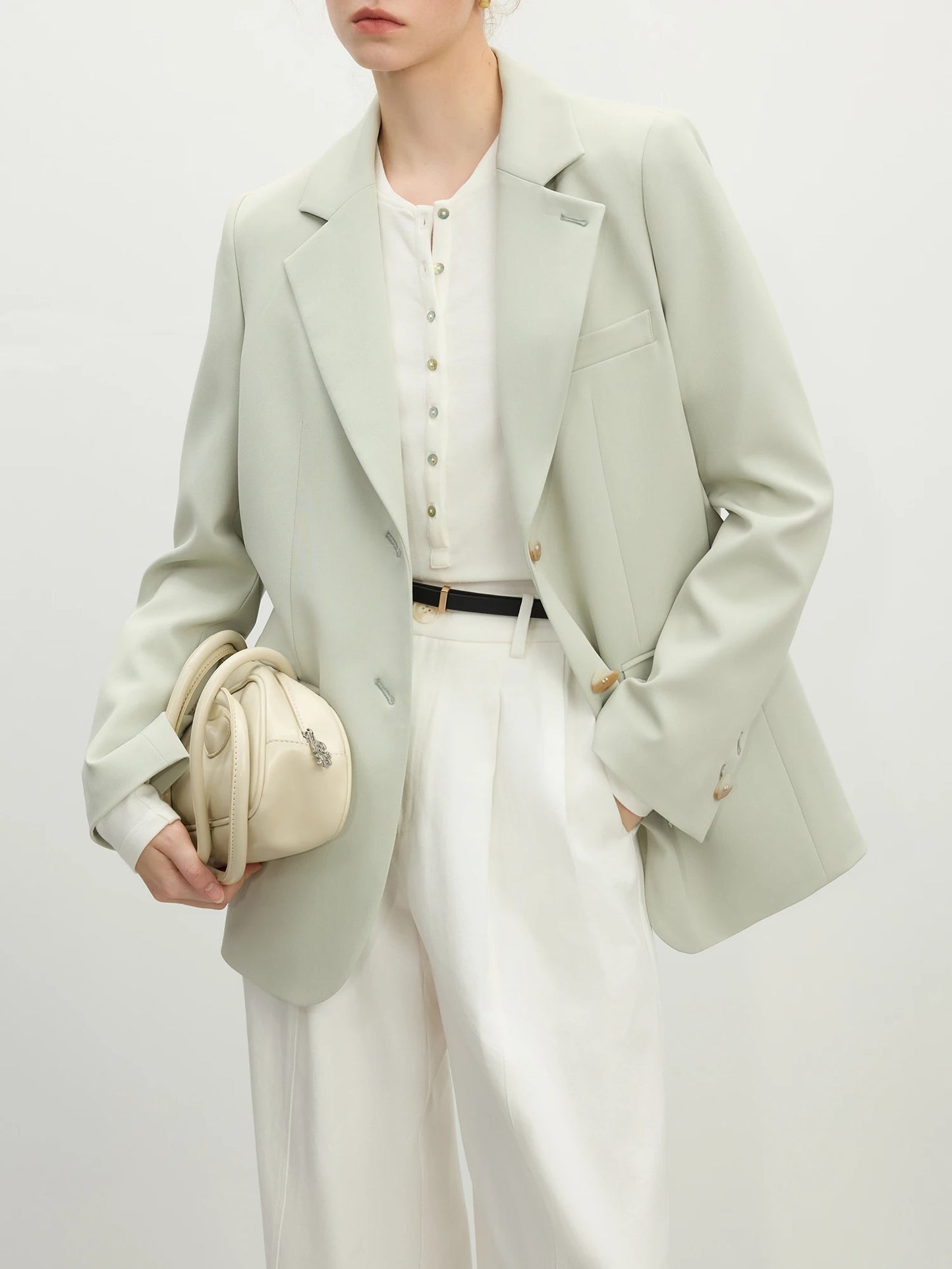 Classic Single Breasted Blazer Jacket