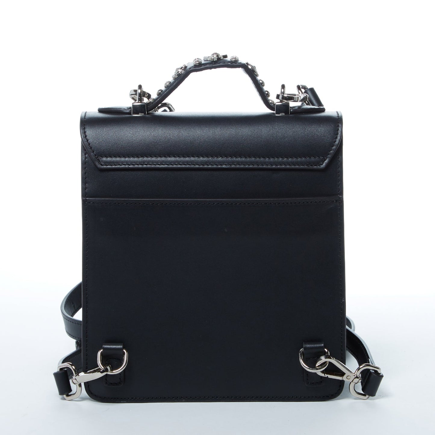 The Hollywood Convertible Backpack Purse Leather Black