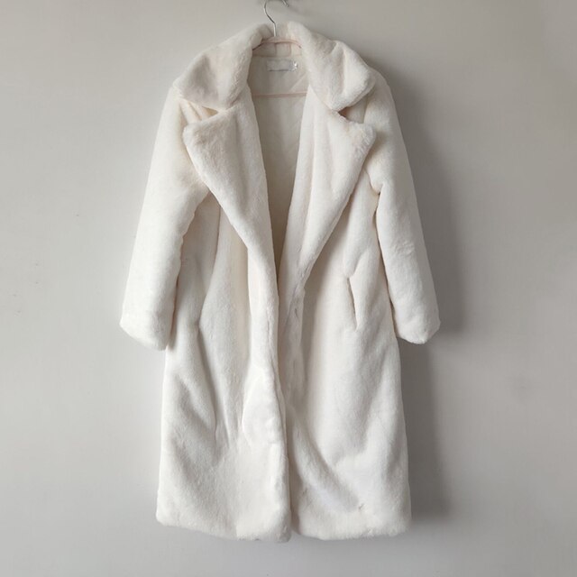 Luxury Faux Fur Long Coat