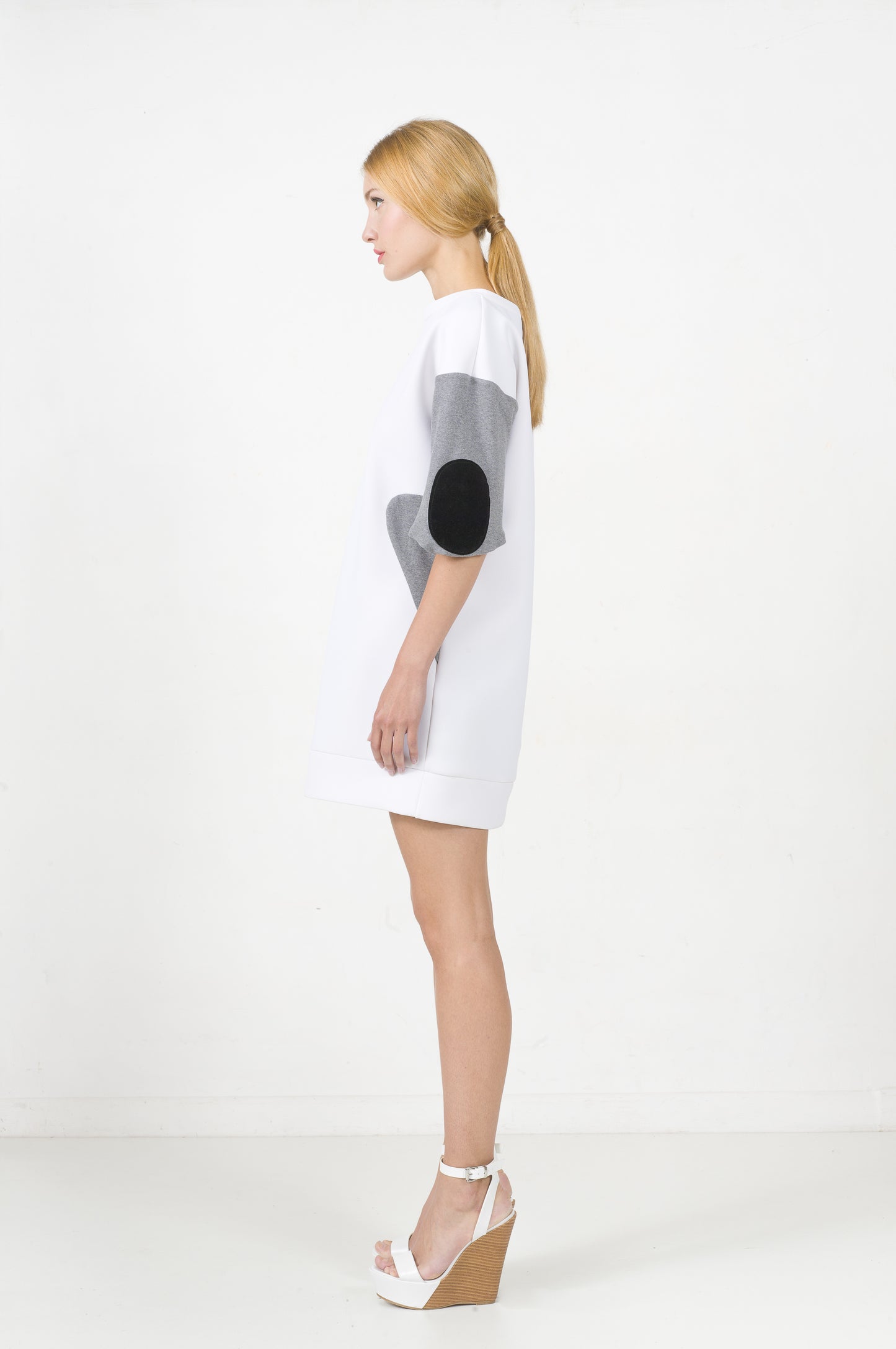 White Neoprene Dress