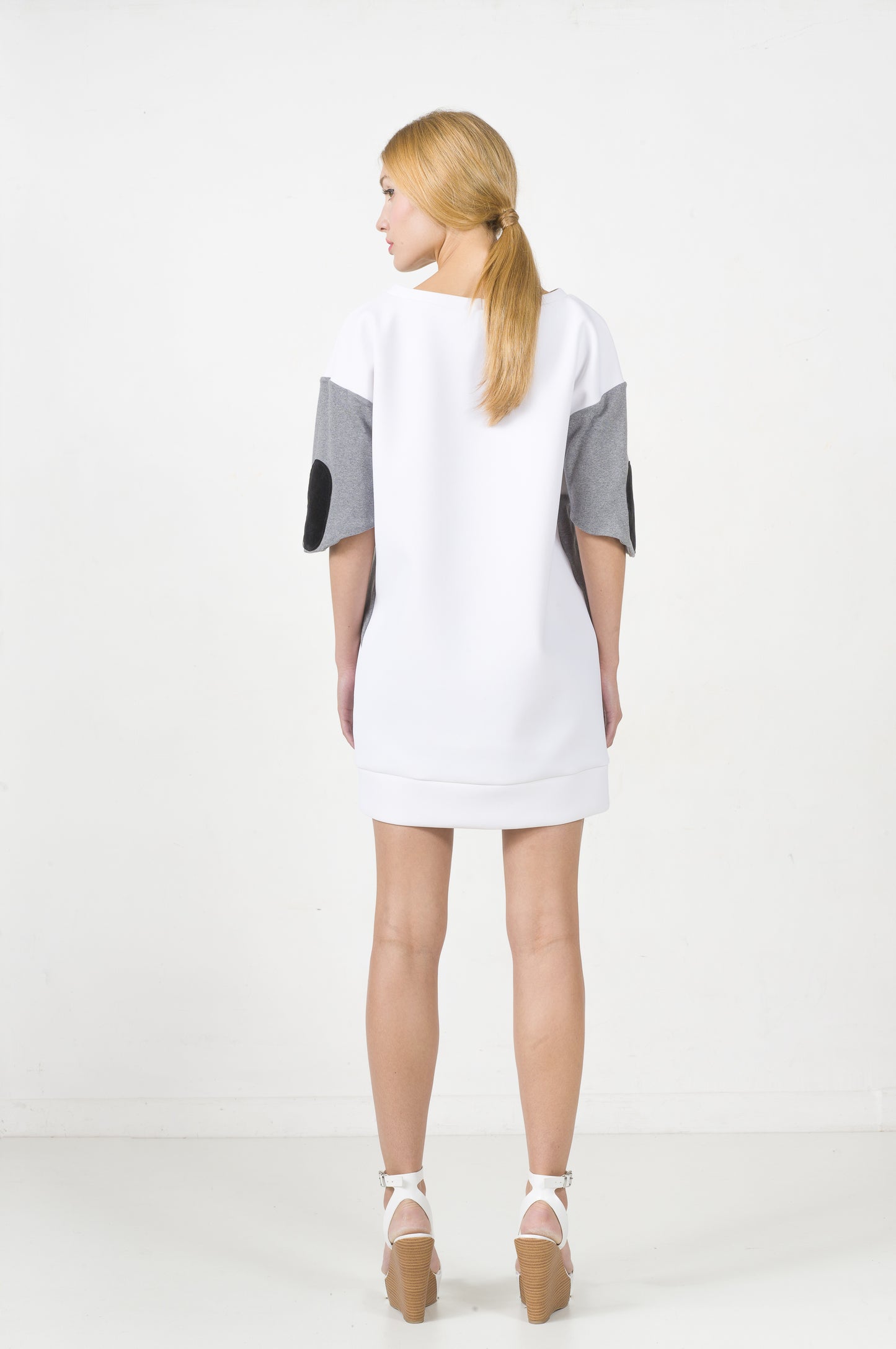 White Neoprene Dress