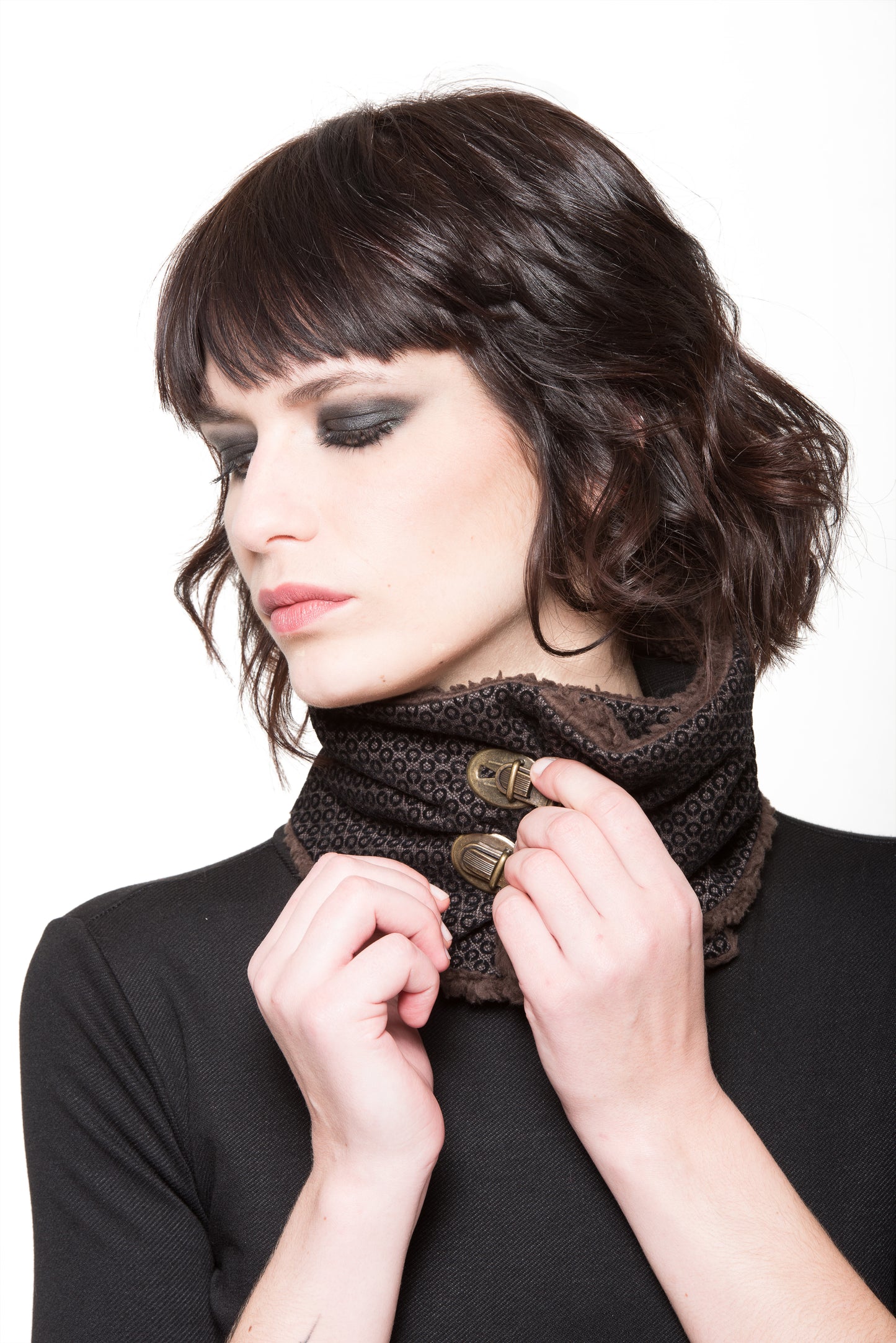 High Fashion Neck Warmer with Buckle (Only 1 Left)