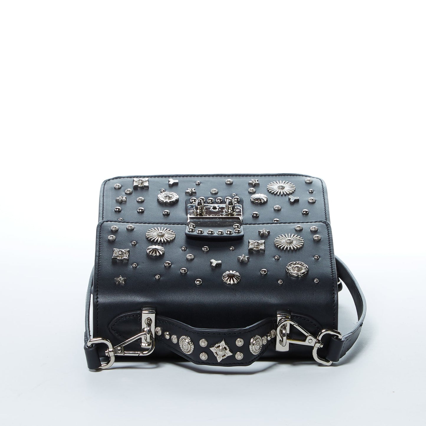 The Hollywood Convertible Backpack Purse Leather Black