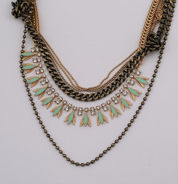 Vintage Multilayer Metal Chain Necklaces
