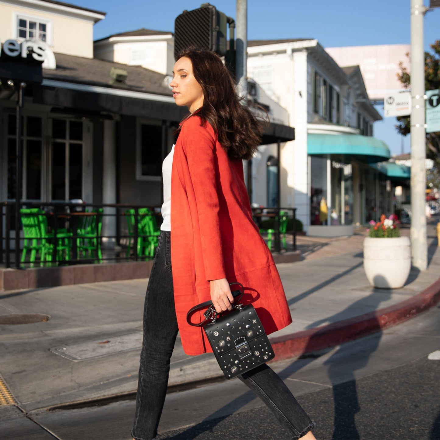 The Hollywood Convertible Backpack Purse Leather Black
