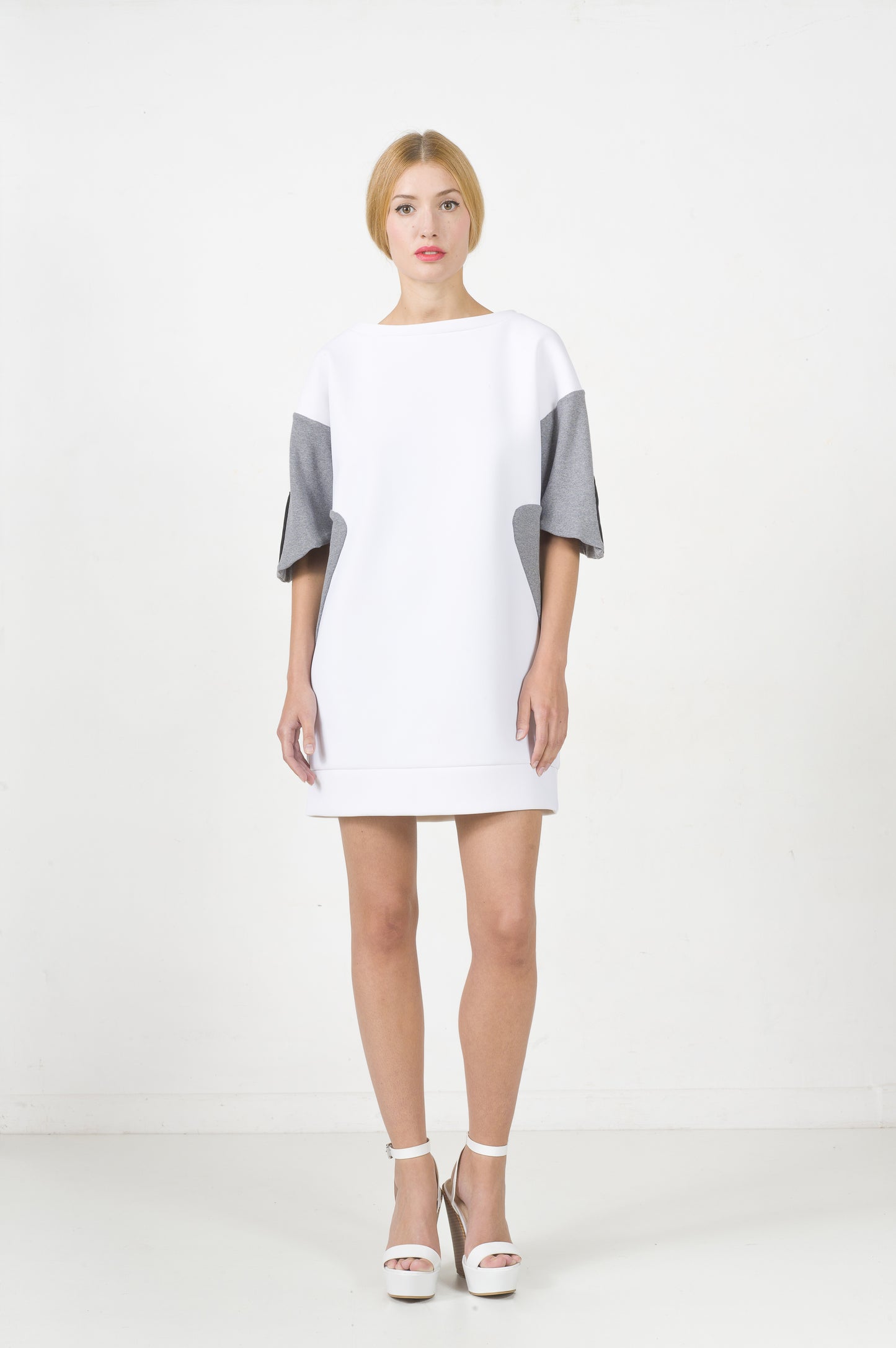 White Neoprene Dress