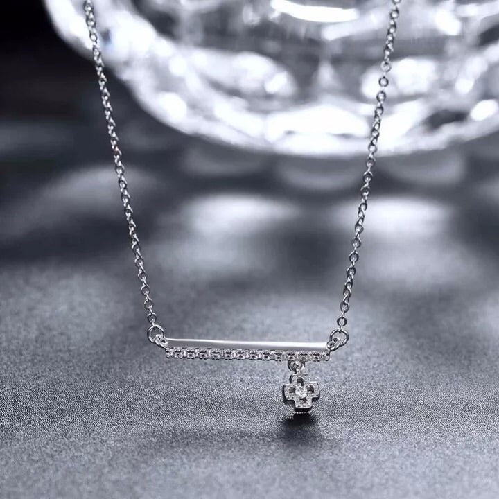 925 Sterling Silver Necklace CZ Stone