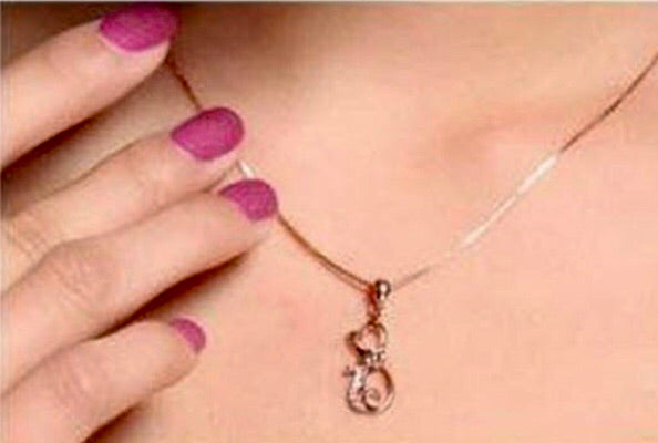 925 sterling silver necklaces with lovely cat pendants