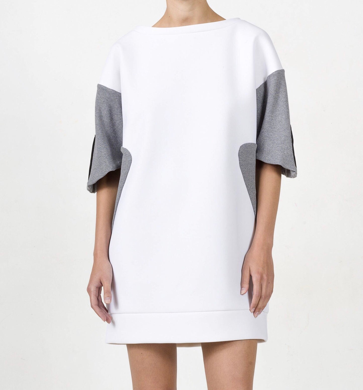 White Neoprene Dress