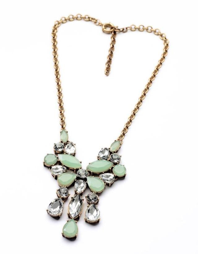 Tear Drops Flower Statement Necklaces