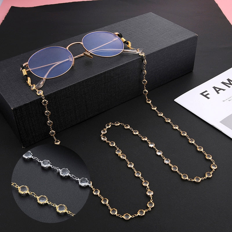 Crystal Glasses/ Mask Chain for Women