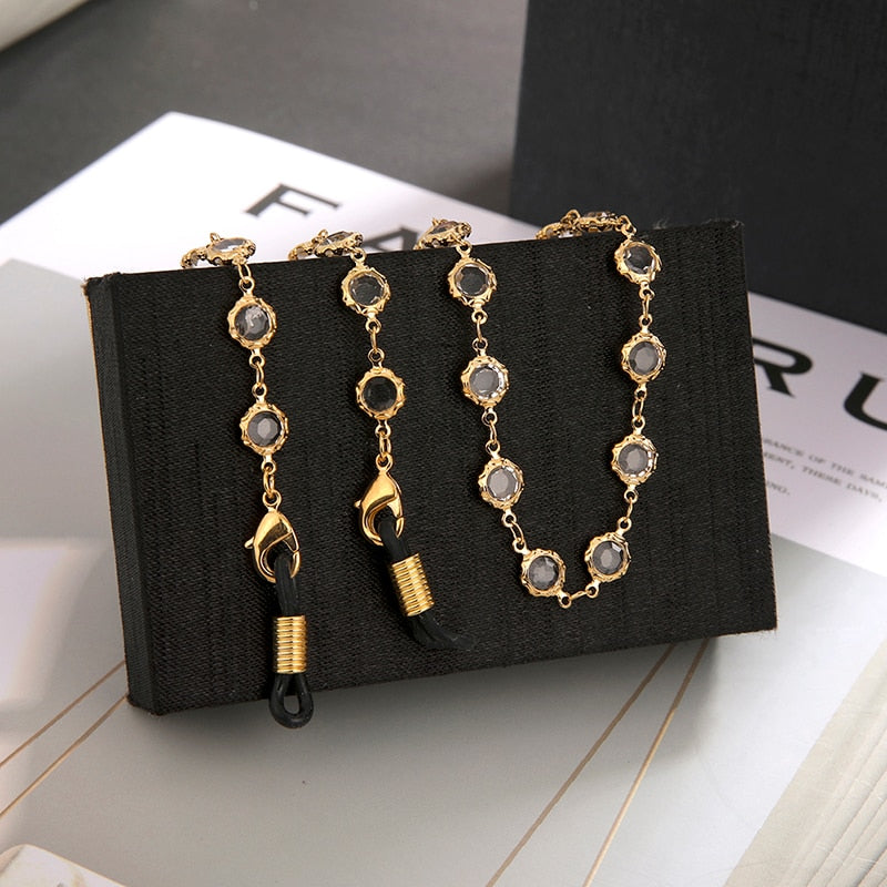 Crystal Glasses/ Mask Chain for Women