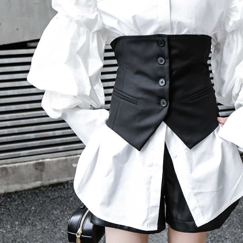 Fashionable Vest Style Corset with Adjustable Waist