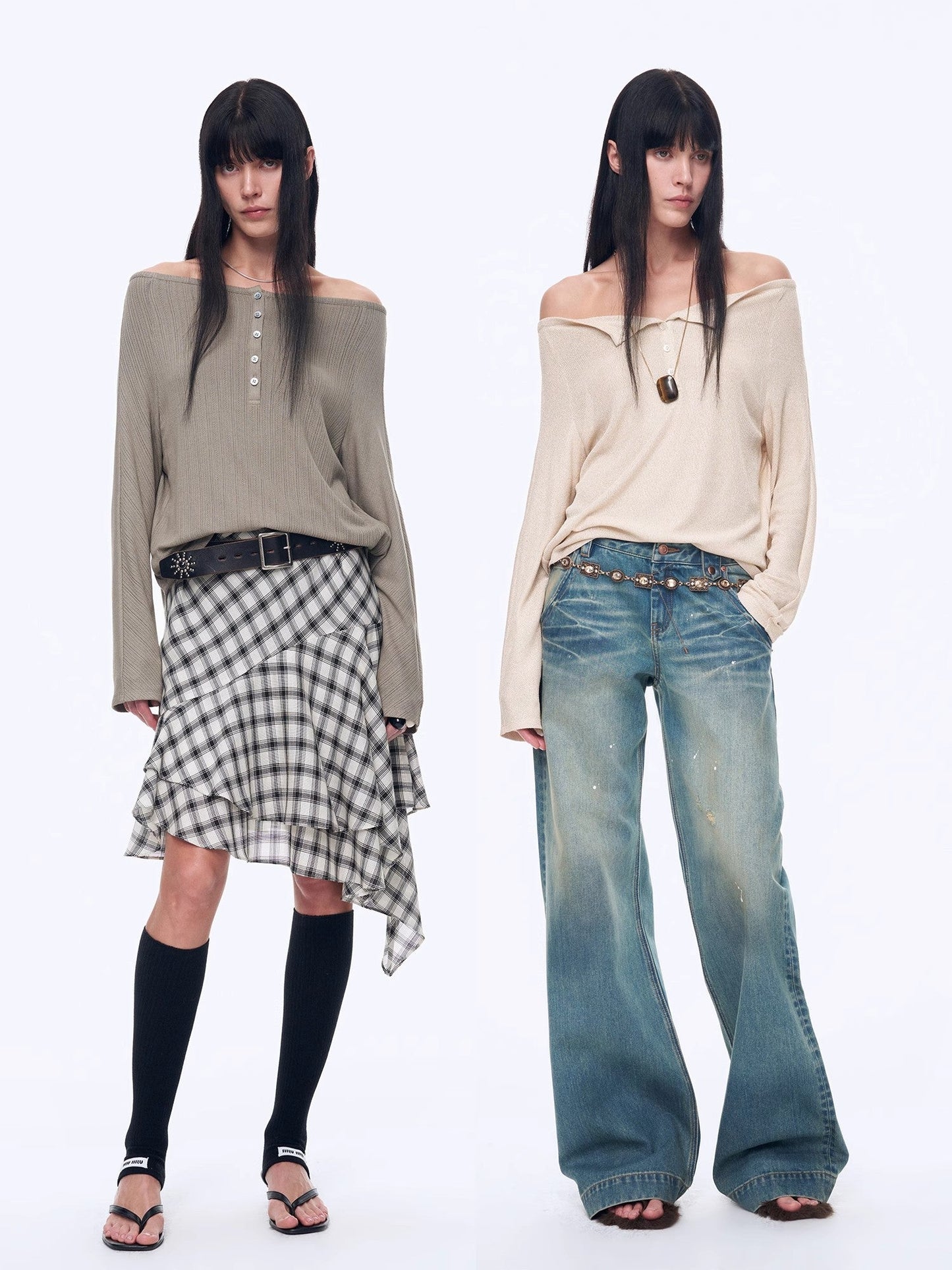 Casual Off-Shoulder Raglan Sleeve T-Shirt