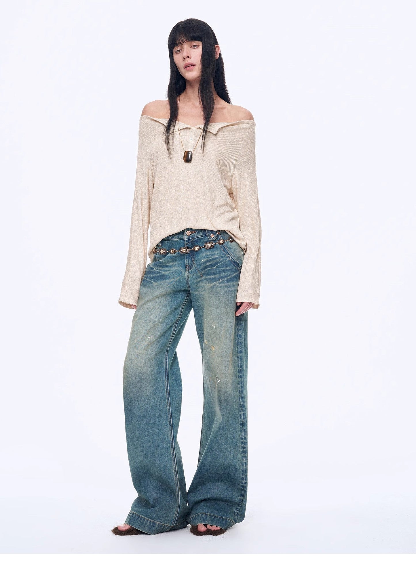 Casual Off-Shoulder Raglan Sleeve T-Shirt