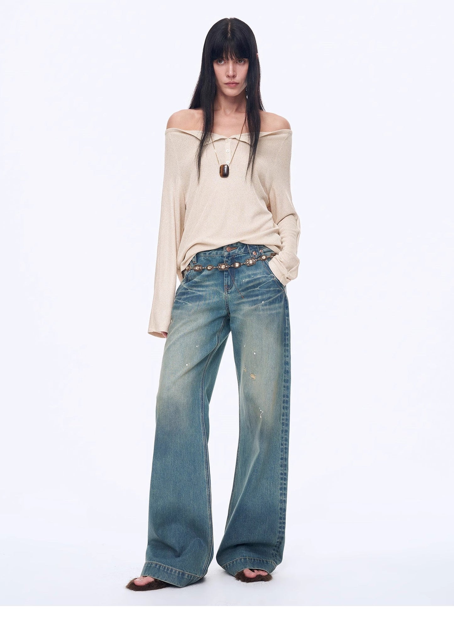 Casual Off-Shoulder Raglan Sleeve T-Shirt