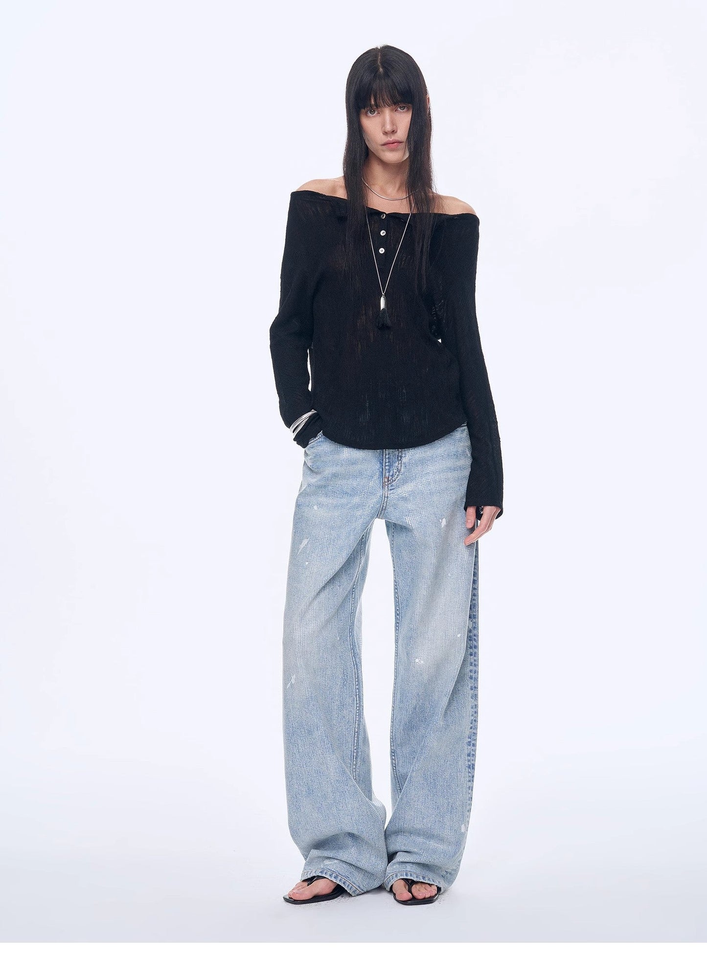 Casual Off-Shoulder Raglan Sleeve T-Shirt