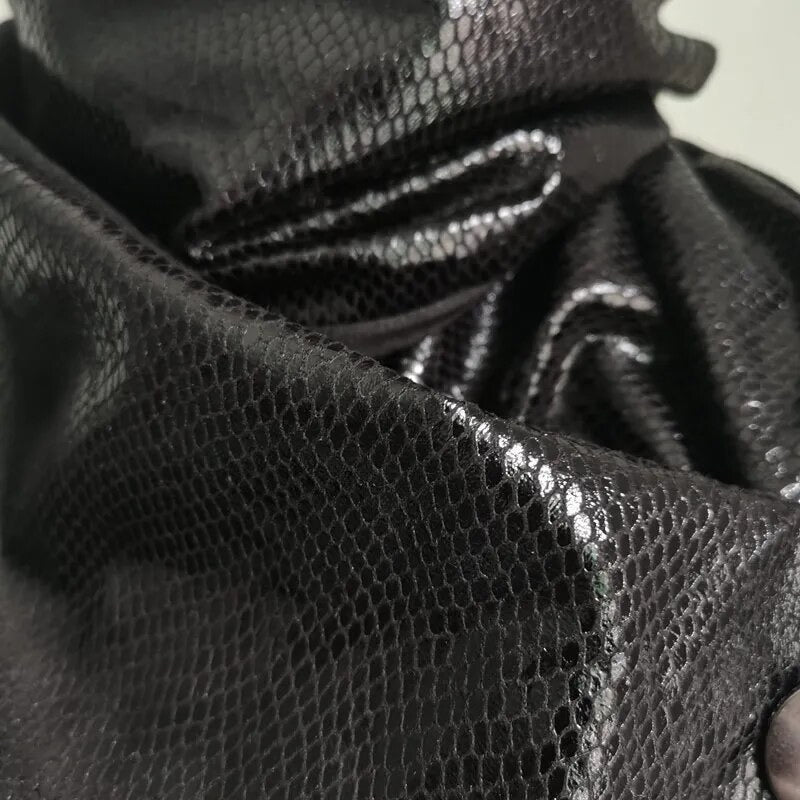 Unisex Faux Leather Scarf