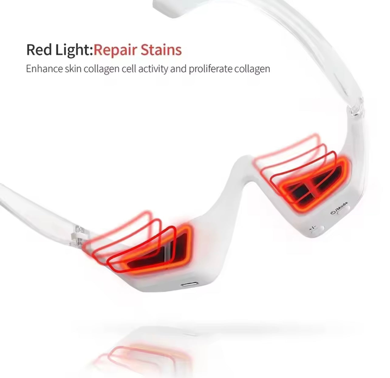 Anti-Aging Red Light Micro-Current Heating Therapy Eye Massager