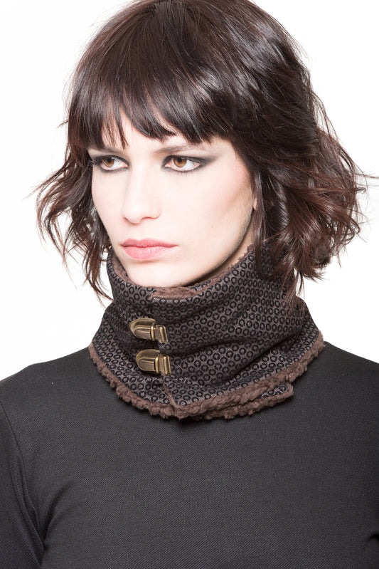 High Fashion Neck Warmer with Buckle (Only 1 Left)
