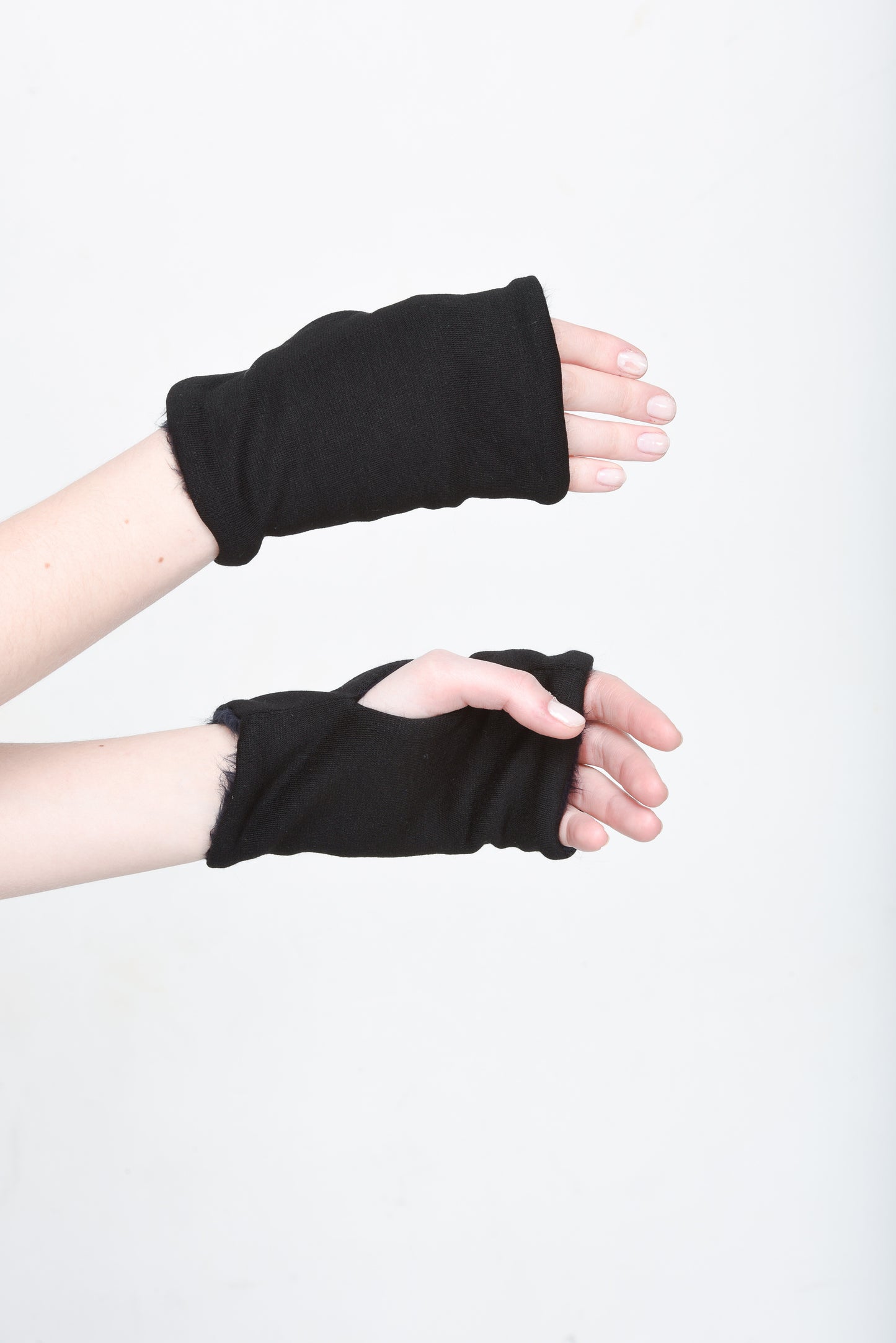 Faux Fur Fingerless Folded Gloves ( Only 2 Left)