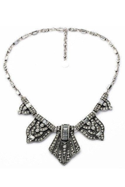 Luxury Vintage Necklaces with Drop Rhinestone Chunky Choker