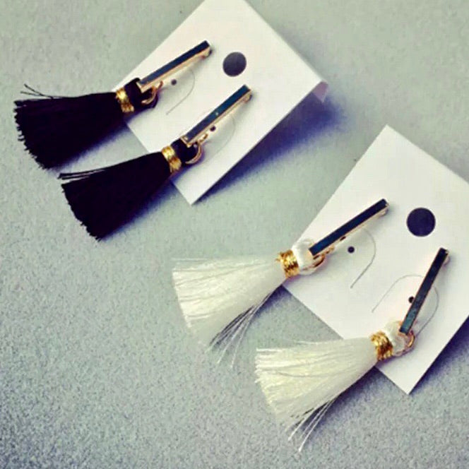 Thread Tassel Pendants Drop Earrings