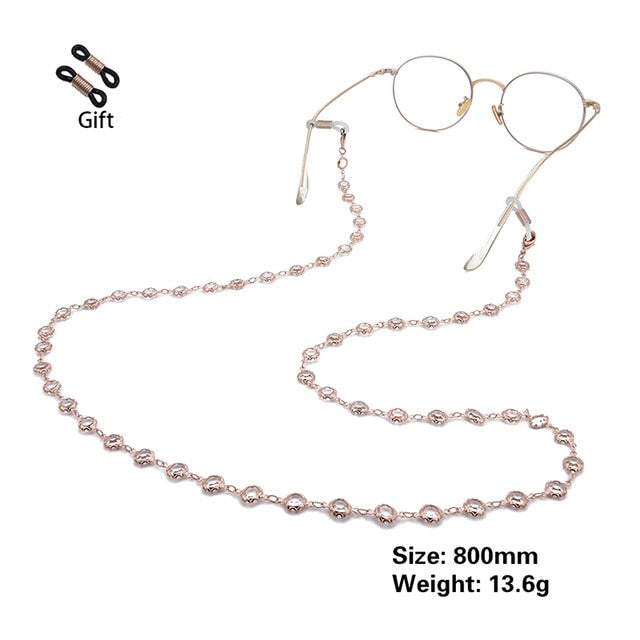 Crystal Glasses/ Mask Chain for Women