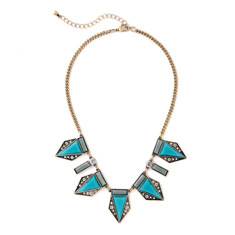 Acrylic Geometric Pendants Necklace
